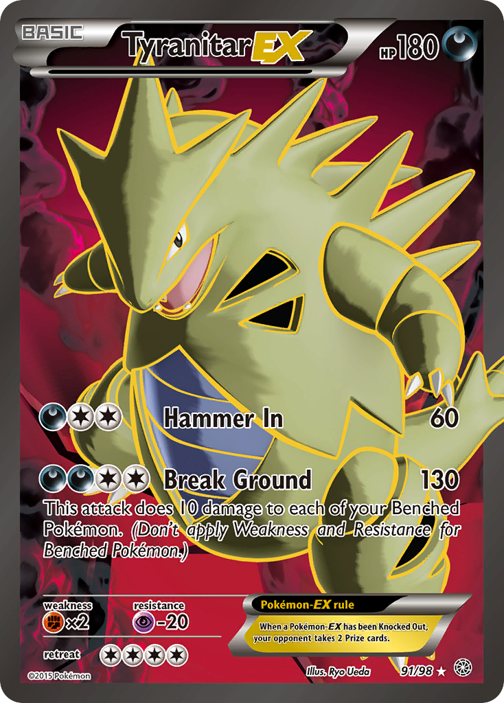 Tyranitar EX (91/98) [XY: Ancient Origins] | Mega City Incorporated