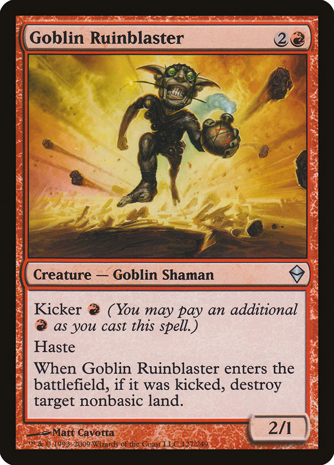 Goblin Ruinblaster [Zendikar] | Mega City Incorporated