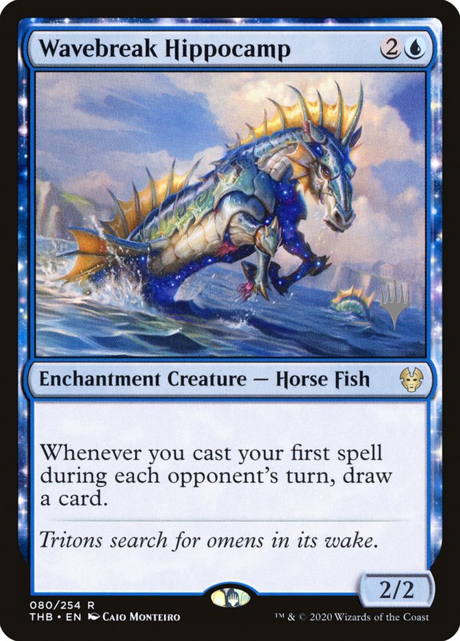 Wavebreak Hippocamp (Promo Pack) [Theros Beyond Death Promos] | Mega City Incorporated