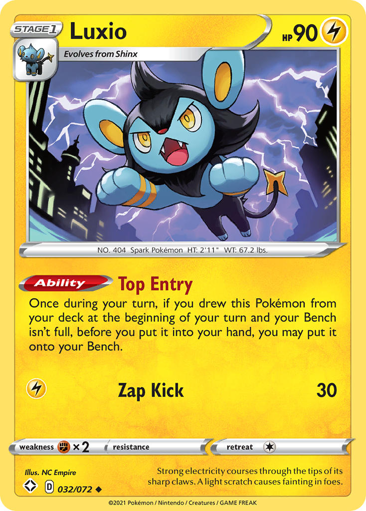 Luxio (032/072) [Sword & Shield: Shining Fates] | Mega City Incorporated