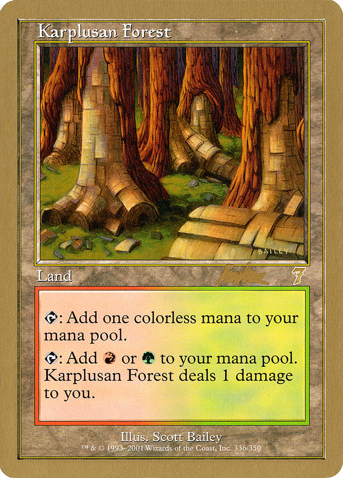 Karplusan Forest (Brian Kibler) [World Championship Decks 2002] | Mega City Incorporated