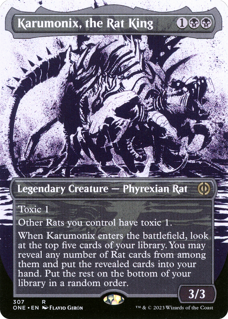 Karumonix, the Rat King (Borderless Ichor) [Phyrexia: All Will Be One] | Mega City Incorporated