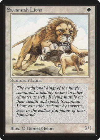 Savannah Lions [Limited Edition Beta] | Mega City Incorporated