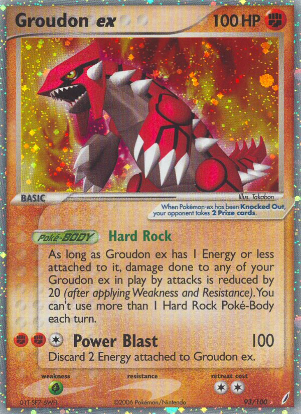 Groudon ex (93/100) [EX: Crystal Guardians] | Mega City Incorporated