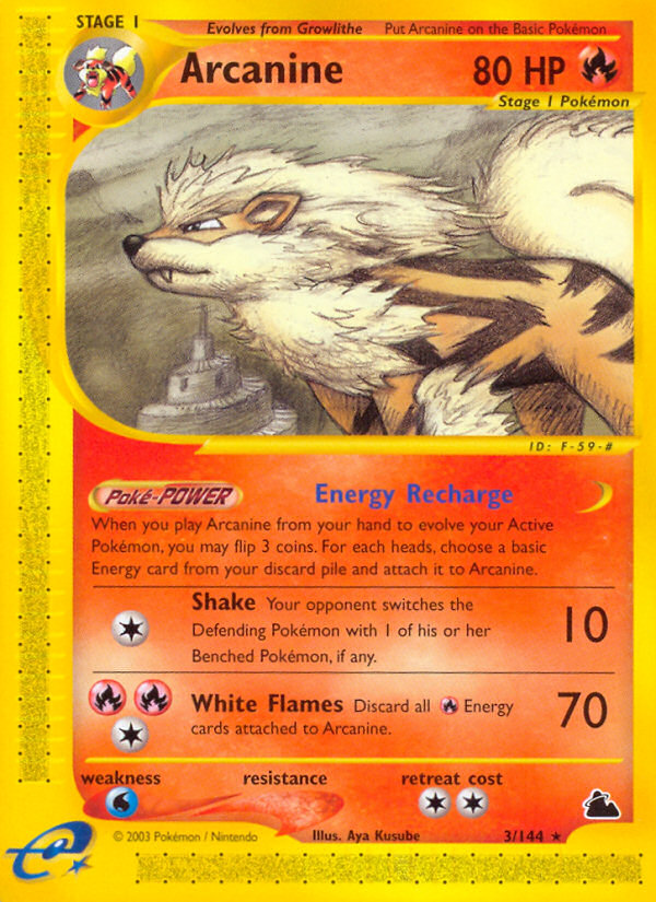 Arcanine (3/144) [Skyridge] | Mega City Incorporated