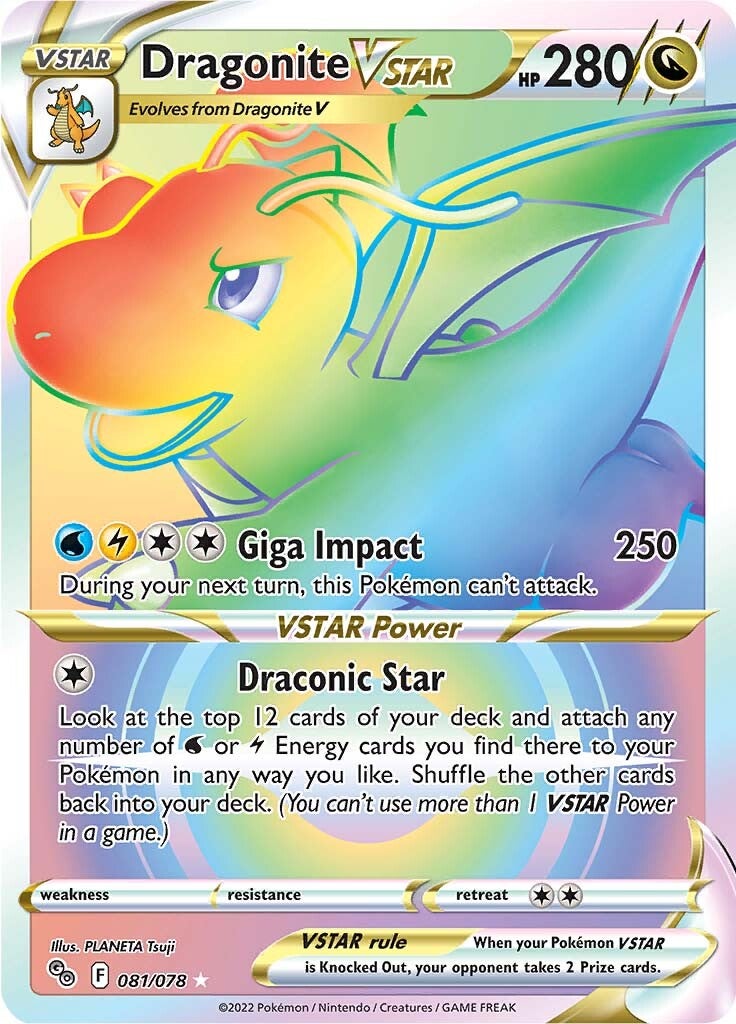 Dragonite VSTAR (081/078) [Pokémon GO] | Mega City Incorporated