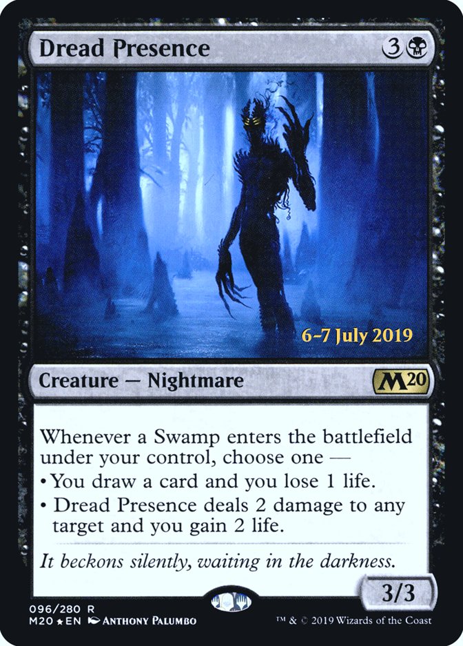 Dread Presence  [Core Set 2020 Prerelease Promos] | Mega City Incorporated