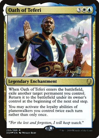 Oath of Teferi [Dominaria Promos] | Mega City Incorporated