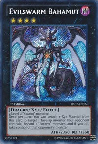 Evilswarm Bahamut [HA07-EN024] Secret Rare | Mega City Incorporated