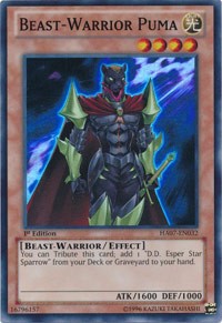 Beast-Warrior Puma [HA07-EN032] Super Rare | Mega City Incorporated