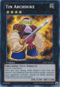 Tin Archduke [HA07-EN060] Secret Rare | Mega City Incorporated