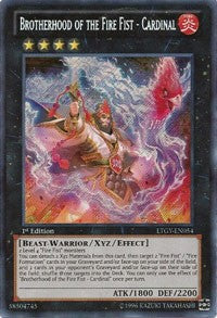 Brotherhood of the Fire Fist - Cardinal [LTGY-EN054] Secret Rare | Mega City Incorporated