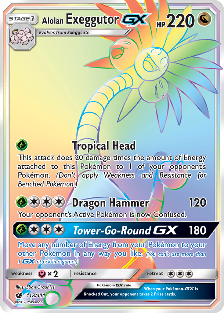 Alolan Exeggutor GX (118/111) [Sun & Moon: Crimson Invasion] | Mega City Incorporated