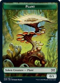 Plant // Saproling Double-sided Token [Double Masters Tokens] | Mega City Incorporated