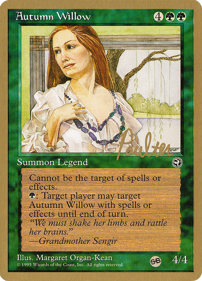 Autumn Willow (Preston Poulter) (SB) [Pro Tour Collector Set] | Mega City Incorporated