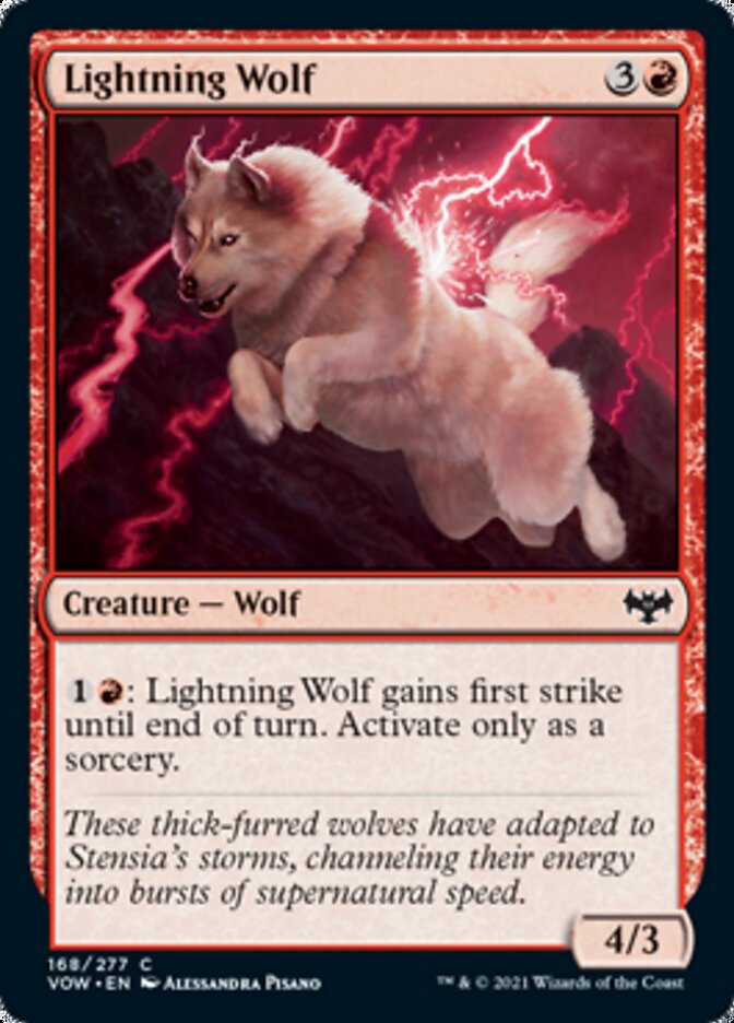 Lightning Wolf [Innistrad: Crimson Vow] | Mega City Incorporated