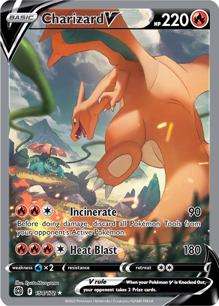 Charizard V (154/172) [Sword & Shield: Brilliant Stars] | Mega City Incorporated