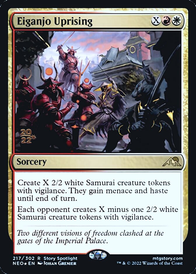 Eiganjo Uprising [Kamigawa: Neon Dynasty Prerelease Promos] | Mega City Incorporated