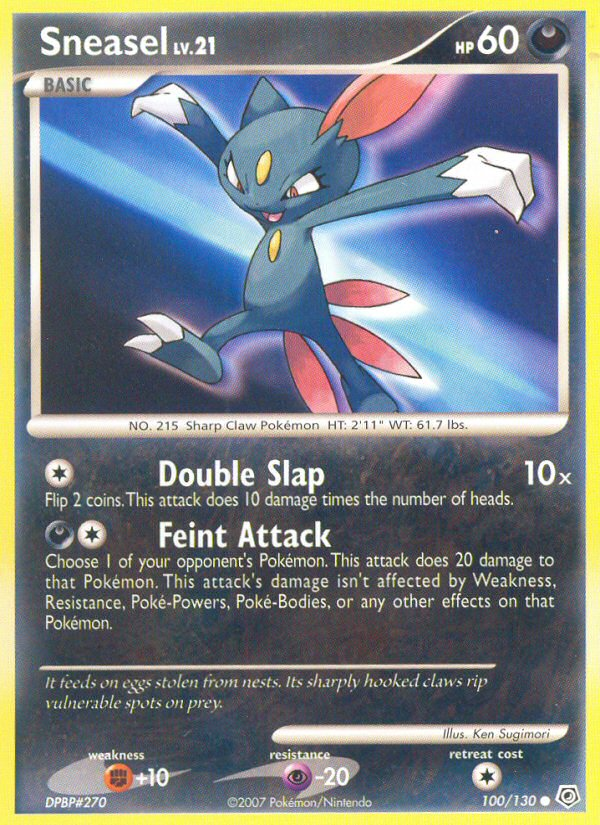 Sneasel (100/130) [Diamond & Pearl: Base Set] | Mega City Incorporated