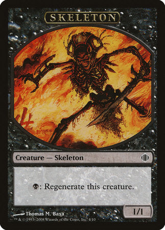 Skeleton Token [Shards of Alara Tokens] | Mega City Incorporated