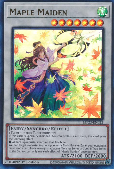 Maple Maiden [MP23-EN022] Ultra Rare | Mega City Incorporated