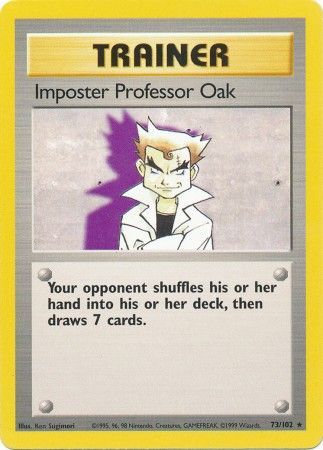 Imposter Professor Oak (73/102) [Base Set Unlimited] | Mega City Incorporated