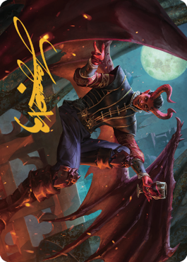 Raphael, Fiendish Savior Art Card (40) (Gold-Stamped Signature) [Commander Legends: Battle for Baldur's Gate Art Series] | Mega City Incorporated