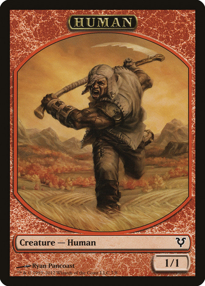 Human (7/8) [Avacyn Restored Tokens] | Mega City Incorporated