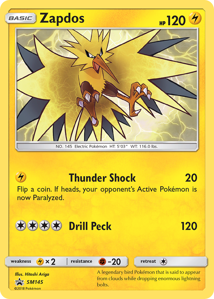 Zapdos (SM145) [Sun & Moon: Black Star Promos] | Mega City Incorporated