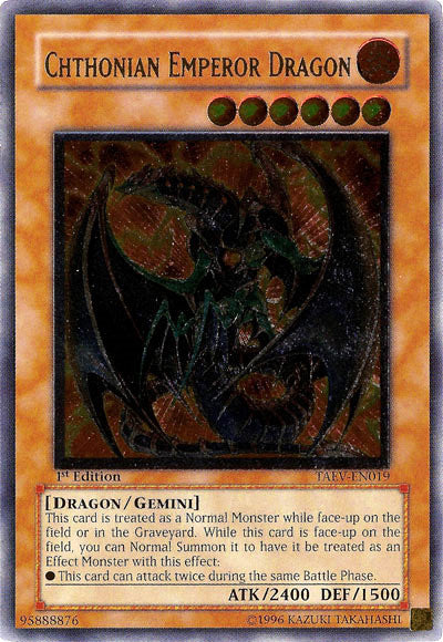 Chthonian Emperor Dragon [TAEV-EN019] Ultimate Rare | Mega City Incorporated