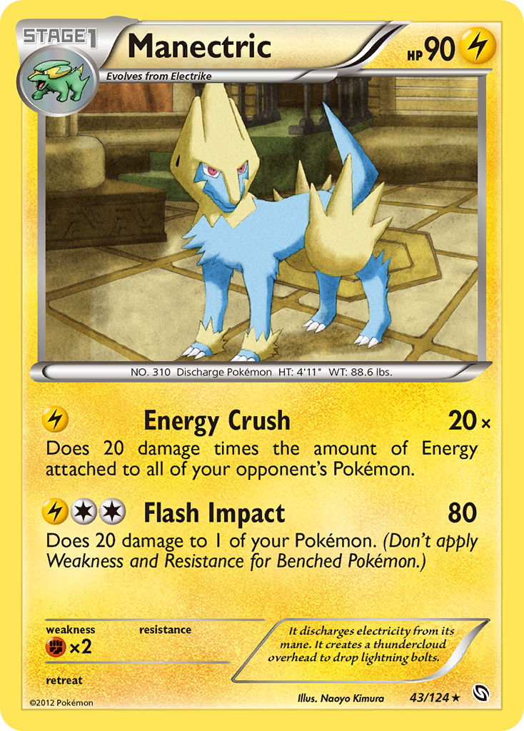 Manectric (43/124) [Black & White: Dragons Exalted] | Mega City Incorporated