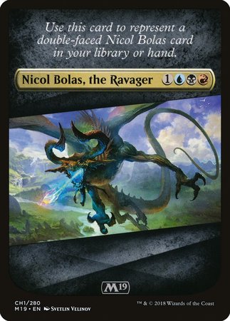 Checklist Card - Core Set 2019 (Nicol Bolas, the Ravager) [Core Set 2019 Tokens] | Mega City Incorporated