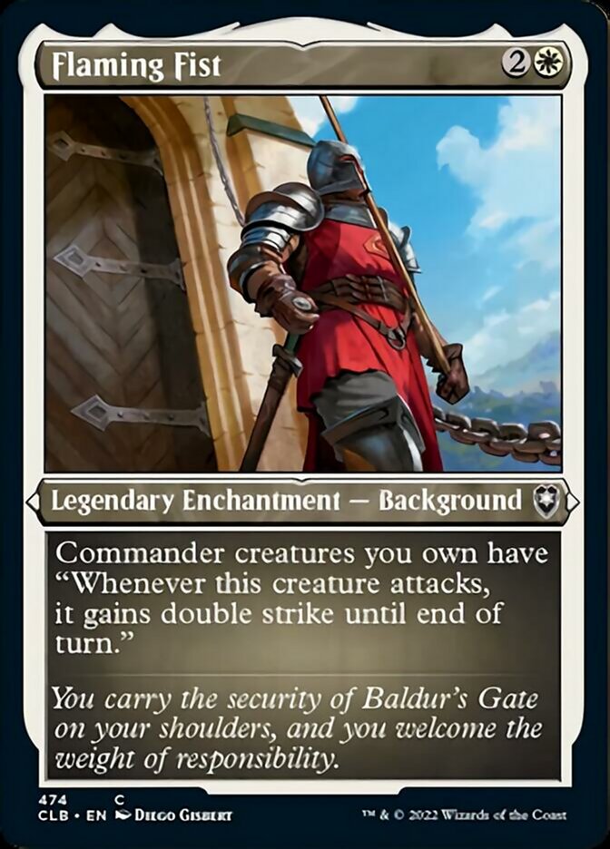 Flaming Fist (Foil Etched) [Commander Legends: Battle for Baldur's Gate] | Mega City Incorporated