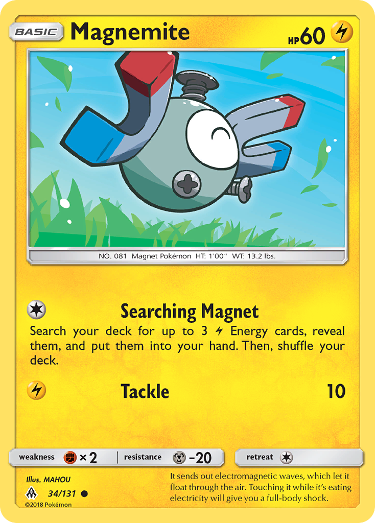 Magnemite (34/131) [Sun & Moon: Forbidden Light] | Mega City Incorporated