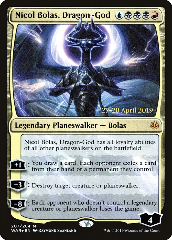 Nicol Bolas, Dragon-God  [War of the Spark Prerelease Promos] | Mega City Incorporated