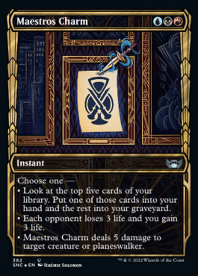 Maestros Charm (Showcase Golden Age Gilded Foil) [Streets of New Capenna] | Mega City Incorporated