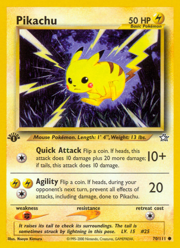 Pikachu (70/111) [Neo Genesis 1st Edition] | Mega City Incorporated