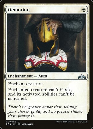 Demotion [Guilds of Ravnica] | Mega City Incorporated