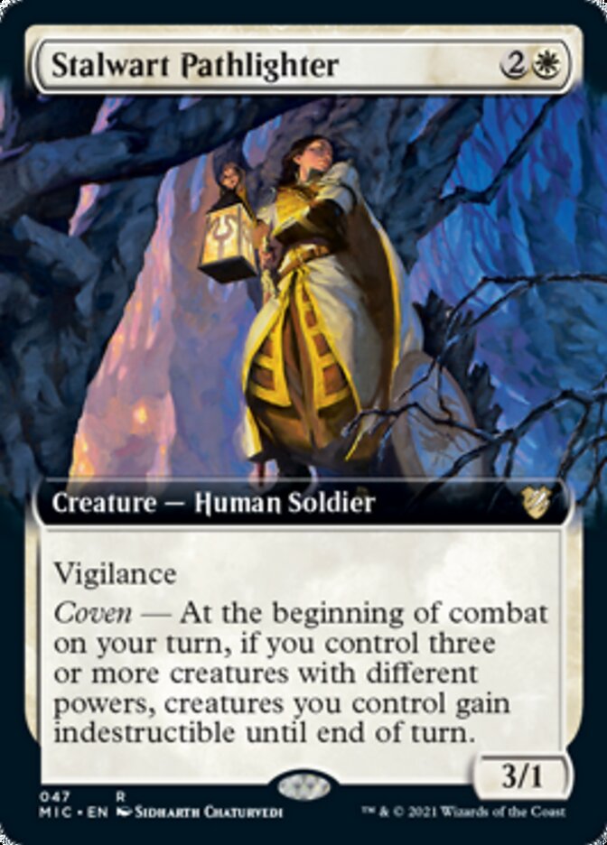 Stalwart Pathlighter (Extended) [Innistrad: Midnight Hunt Commander] | Mega City Incorporated