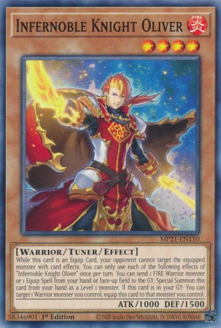 Infernoble Knight Oliver [MP21-EN110] Common | Mega City Incorporated