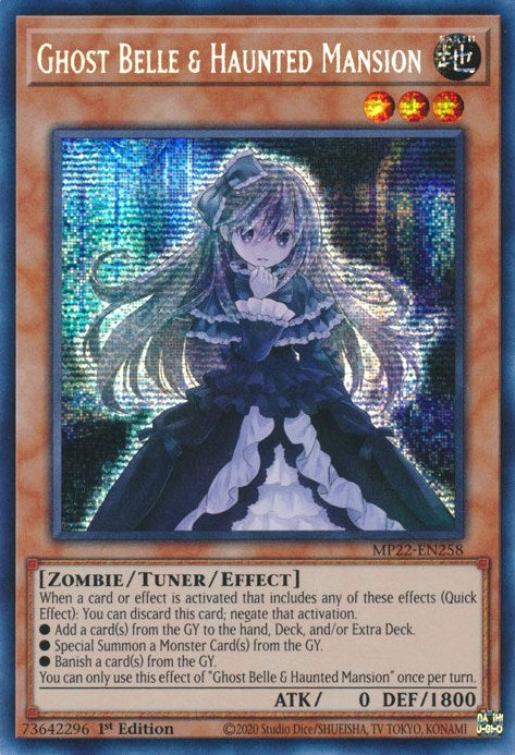 Ghost Belle & Haunted Mansion [MP22-EN258] Prismatic Secret Rare | Mega City Incorporated