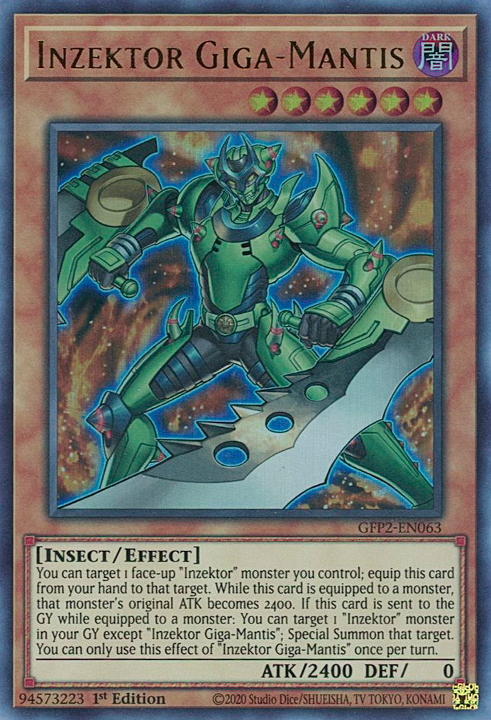 Inzektor Giga-Mantis [GFP2-EN063] Ultra Rare | Mega City Incorporated