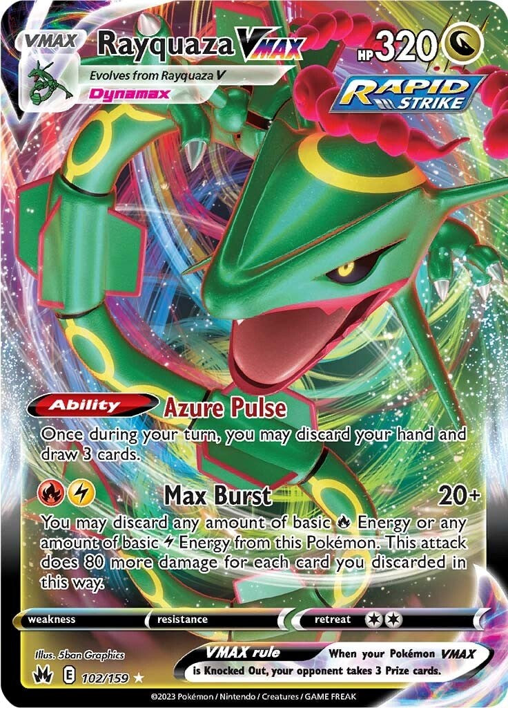 Rayquaza VMAX (102/159) (102) [Sword & Shield: Crown Zenith] | Mega City Incorporated