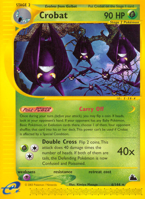 Crobat (6/144) [Skyridge] | Mega City Incorporated