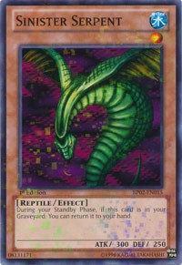 Sinister Serpent [BP02-EN015] Mosaic Rare | Mega City Incorporated