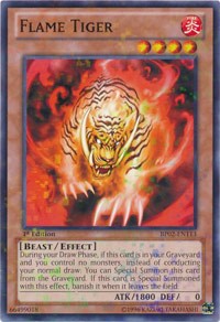 Flame Tiger [BP02-EN113] Mosaic Rare | Mega City Incorporated