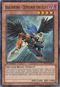 Blackwing - Zephyros the Elite [BP01-EN215] Starfoil Rare | Mega City Incorporated