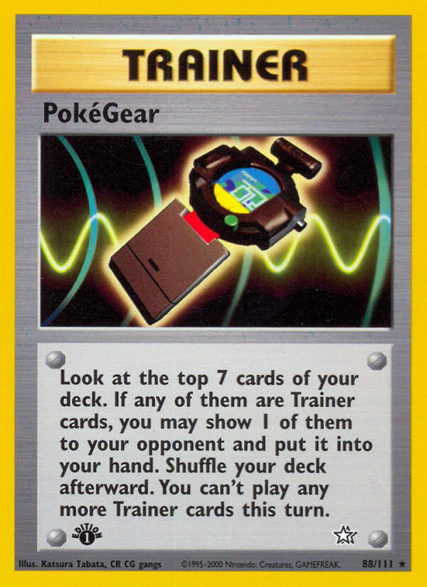 PokeGear (88/111) [Neo Genesis 1st Edition] | Mega City Incorporated