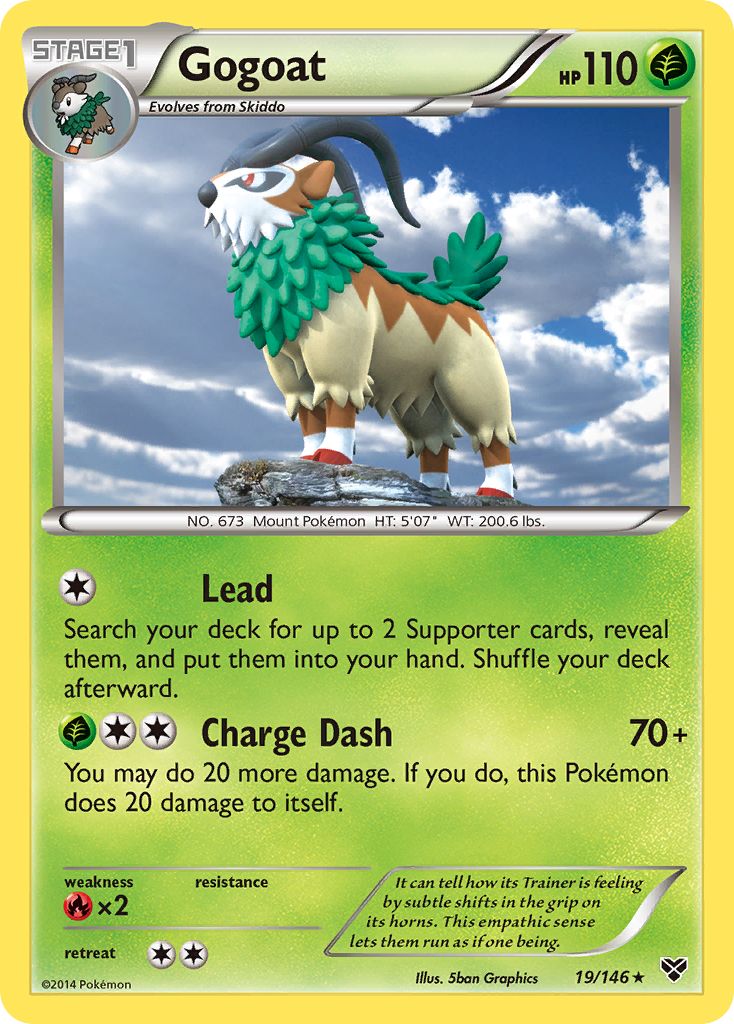 Gogoat (19/146) [XY: Base Set] | Mega City Incorporated