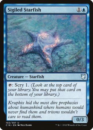 Sigiled Starfish [Commander 2018] | Mega City Incorporated